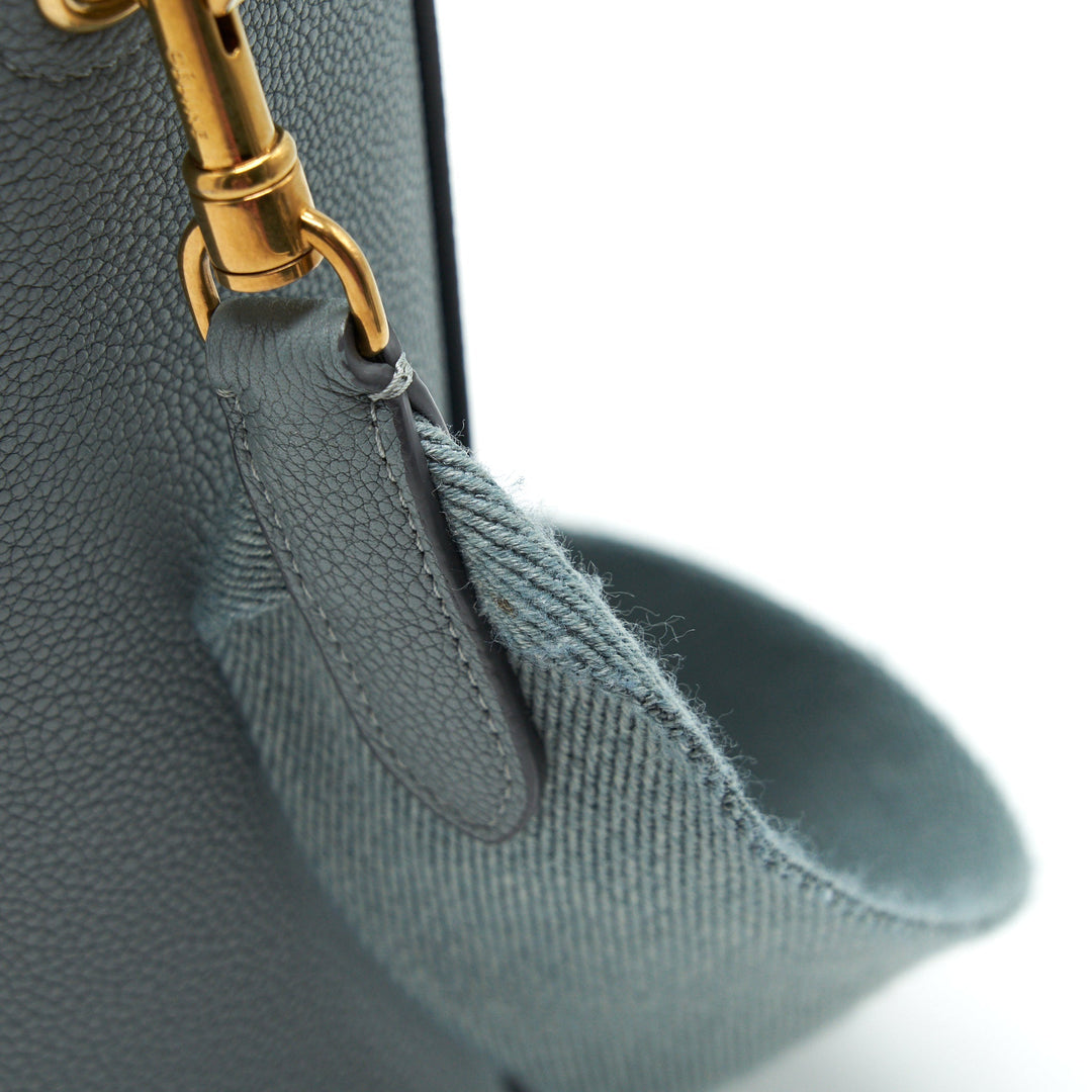 Top Quality Celine SMALL SANGLE BUCKET BAG IN GREY