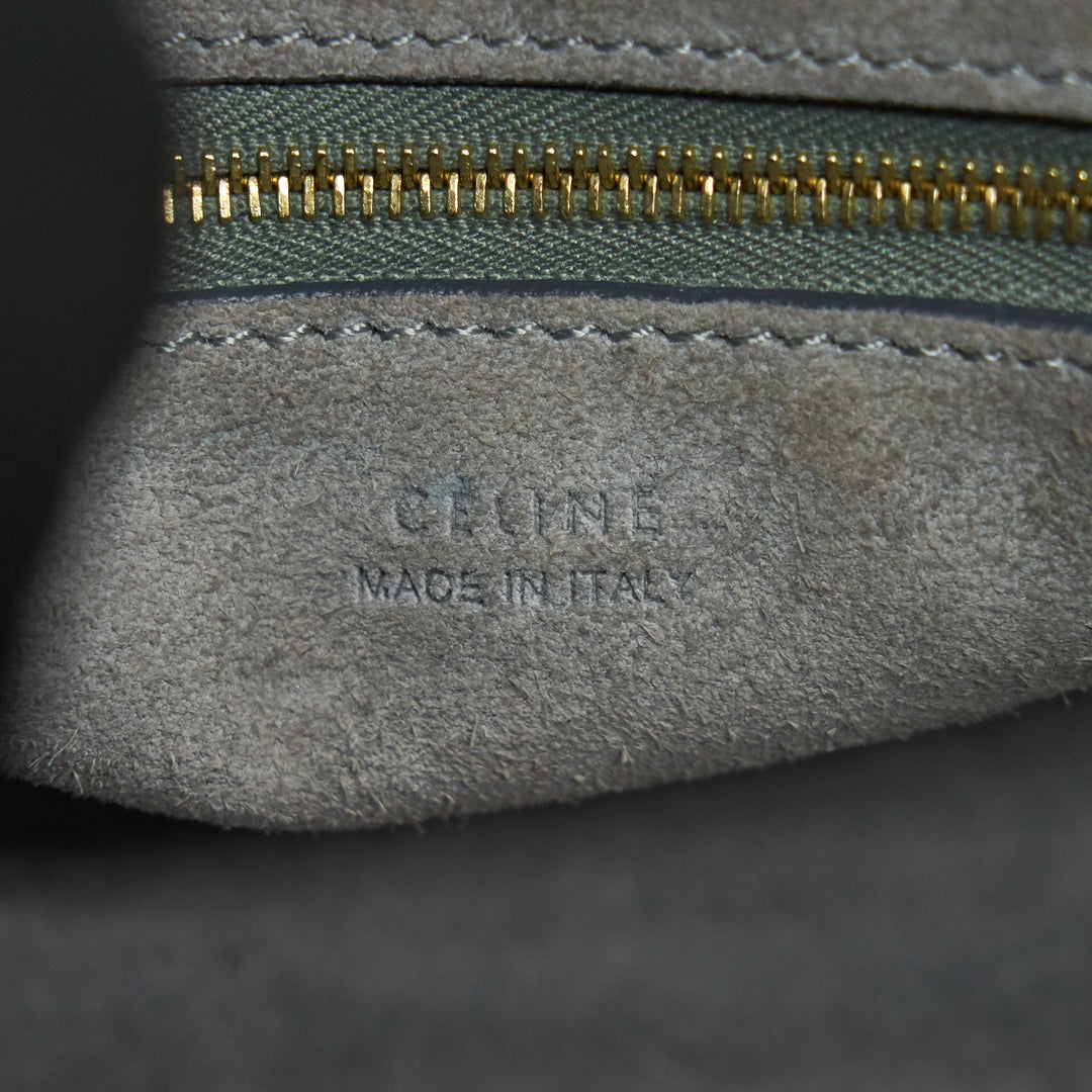 Top Quality Celine SMALL SANGLE BUCKET BAG IN GREY