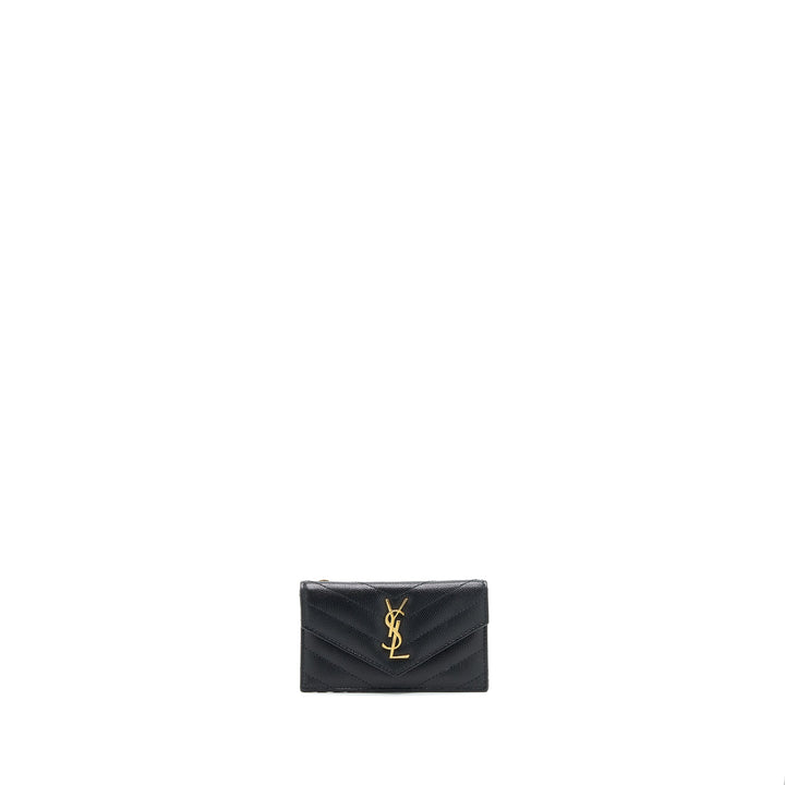 Saint Laurent / YSL Zipped Cardholder in Black