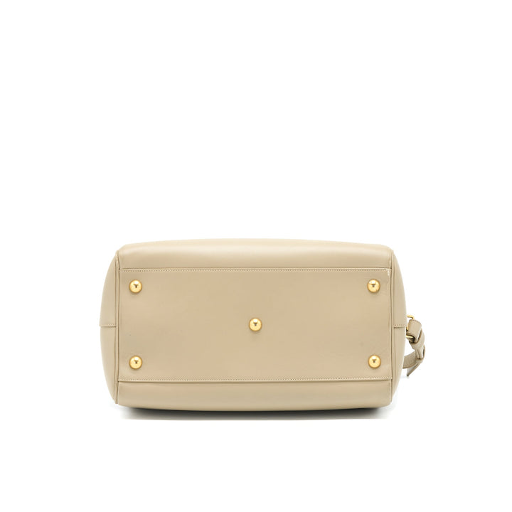 Saint Laurent Duffle Bag Calfskin Light Grey GHW