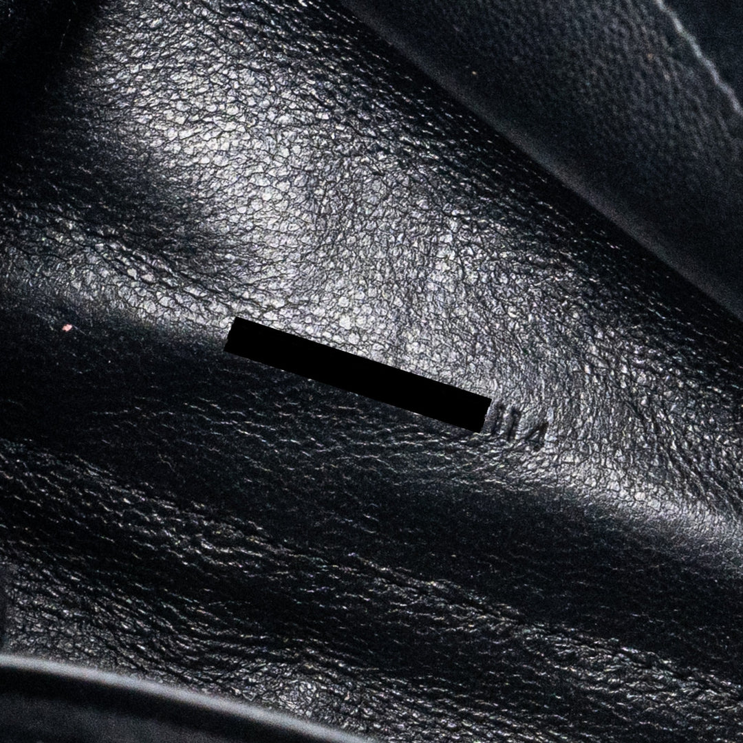 saint laurent flap chain bag lambskin black GHW