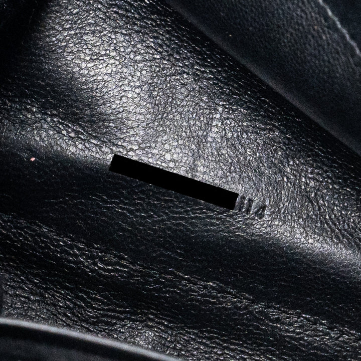 saint laurent flap chain bag lambskin black GHW