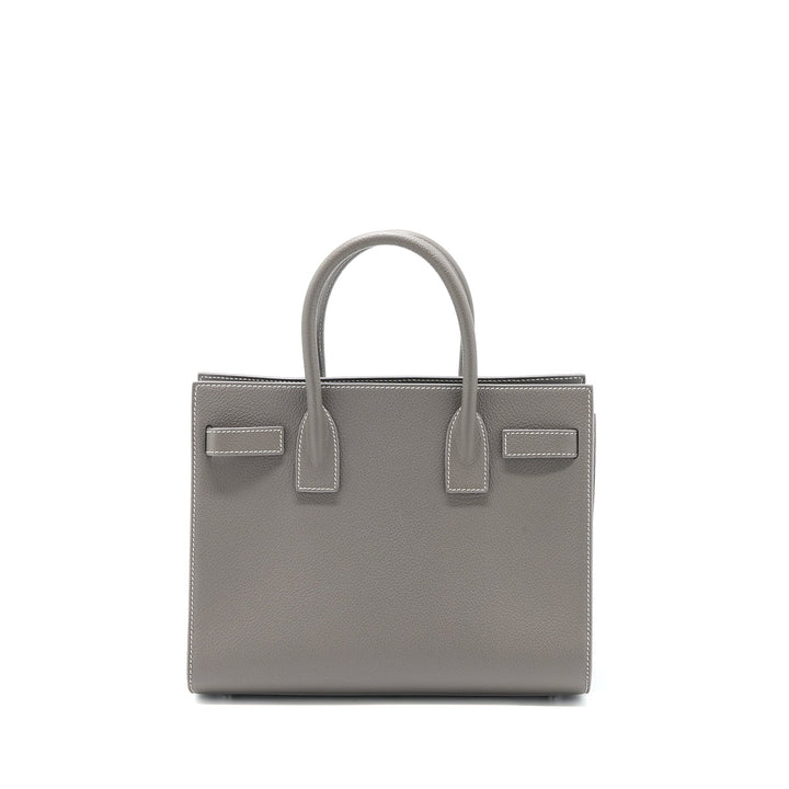 Saint Laurent Baby Sac De Jour Calfskin Grey SHW