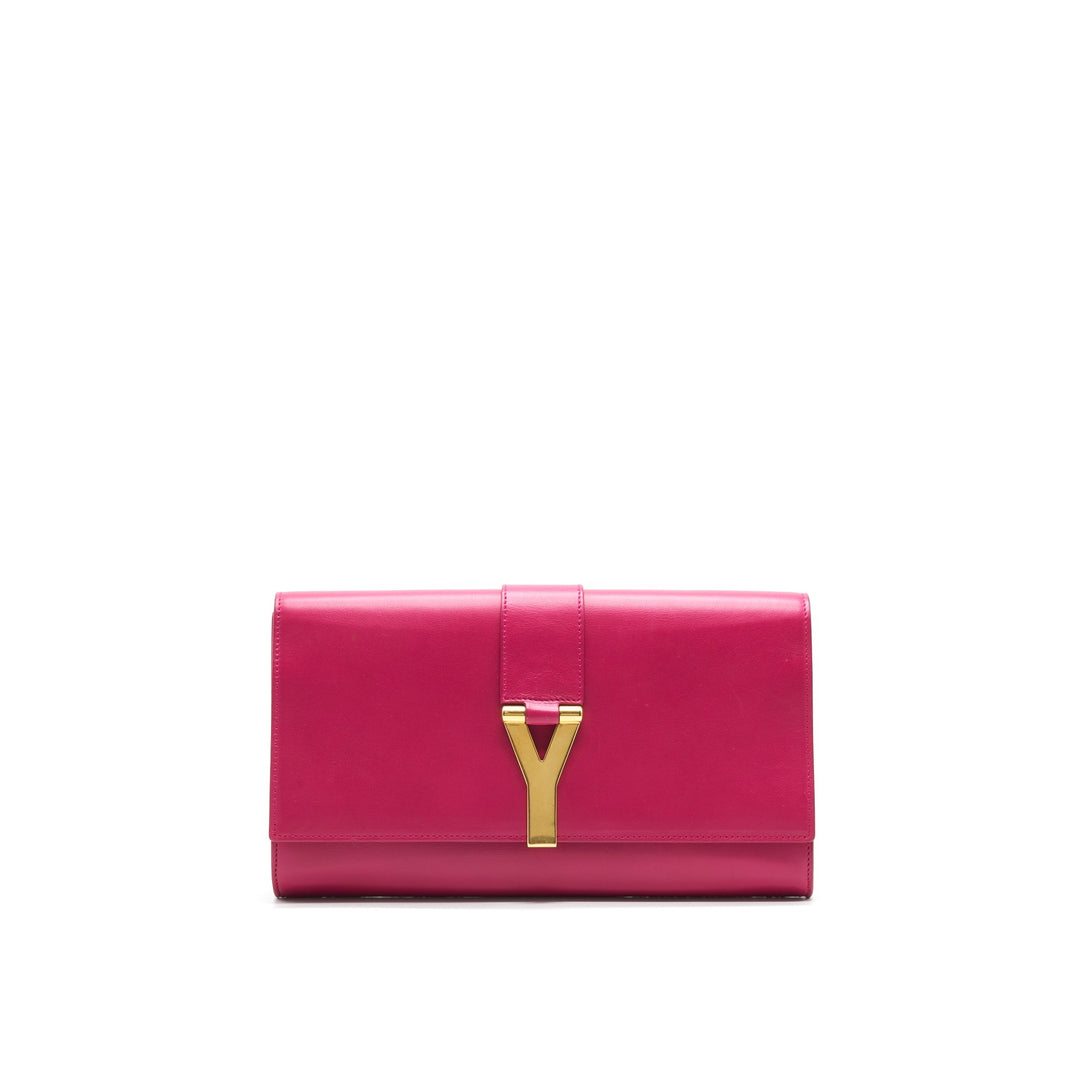 Saint Laurent YSL Clutch in Fuchsia
