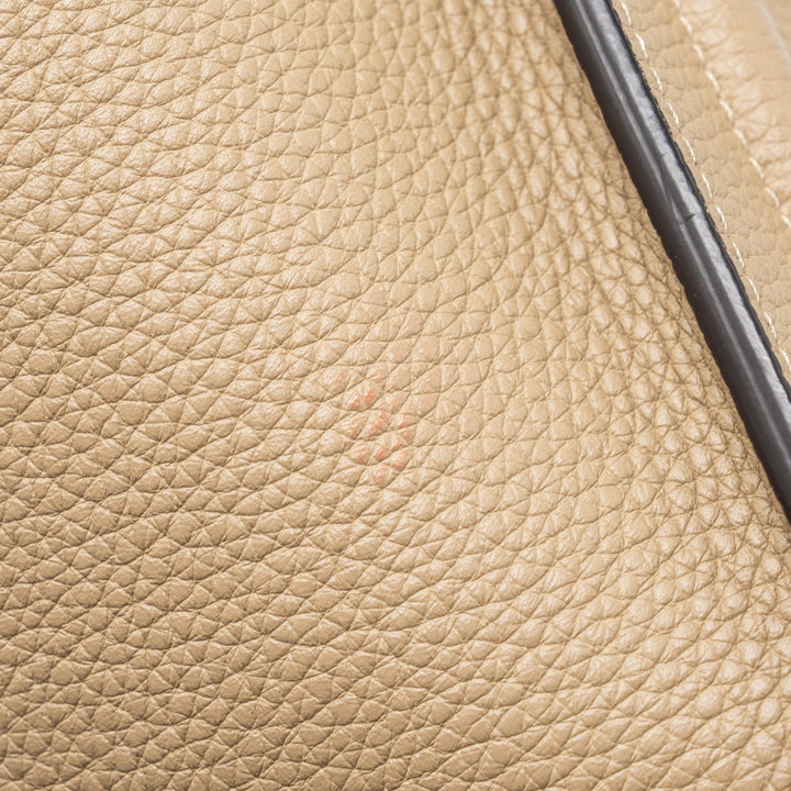 Celine micro luggage bag calfskin dune