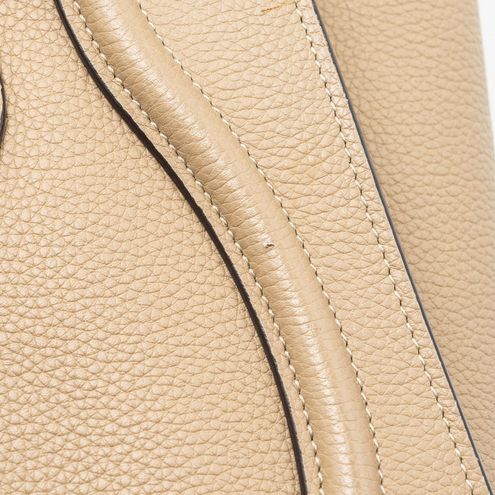 Celine micro luggage bag calfskin dune