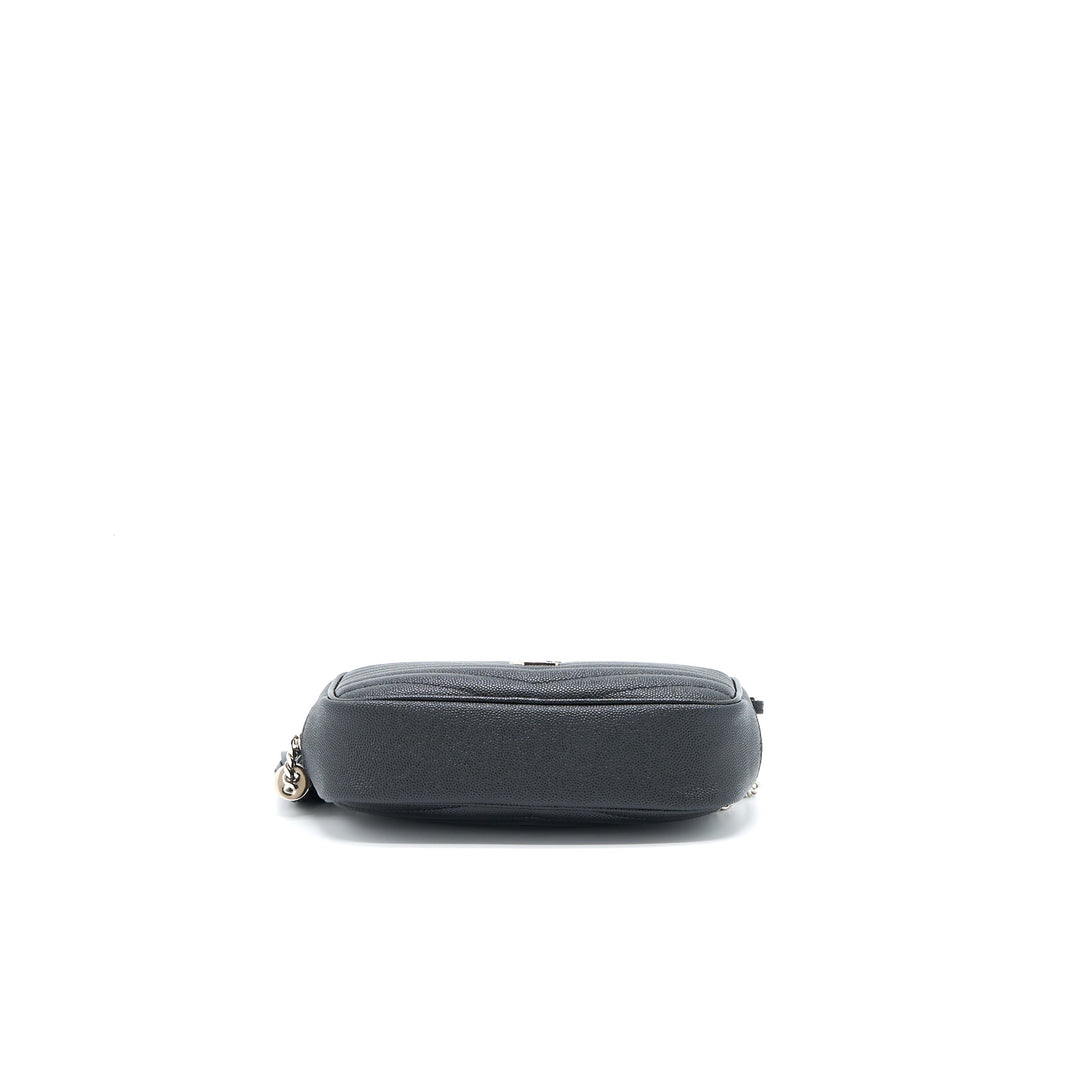 Saint Laurent/YSL Mini Lou Bag Calfskin Black SHW