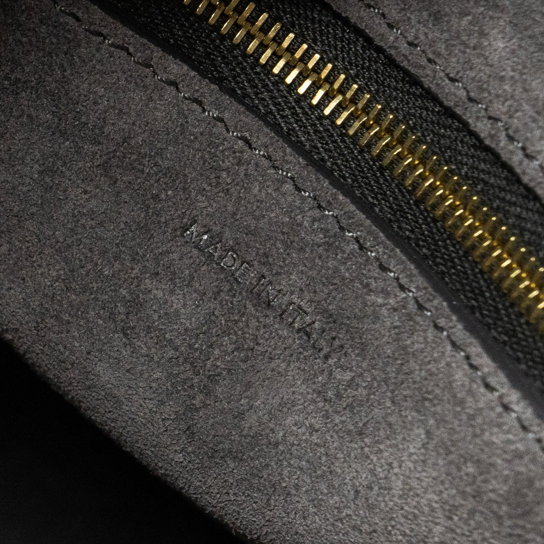 Celine Sangle Bucket Grained Calfskin Grey
