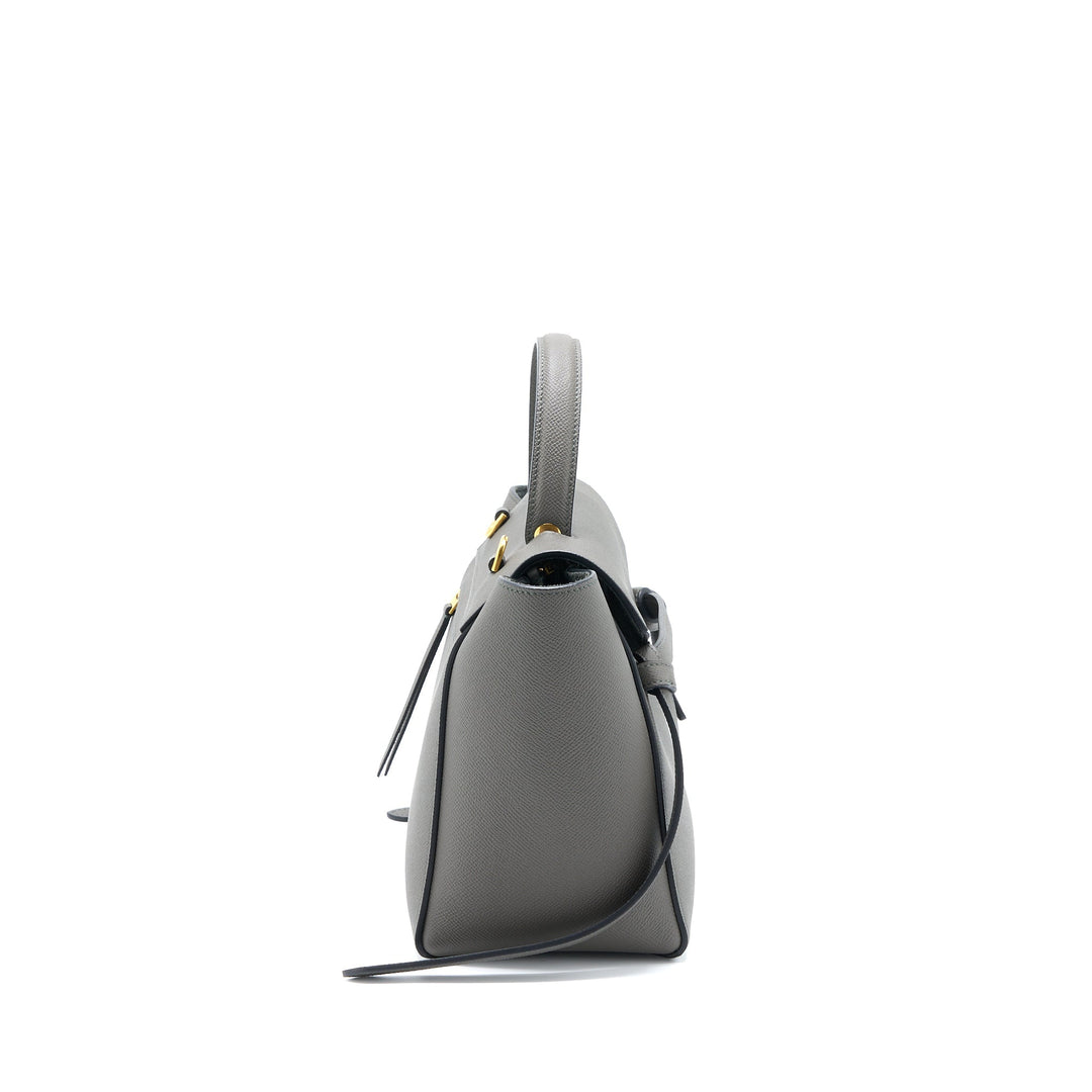Celine Micro Belt Bag Grained Calfskin Grey