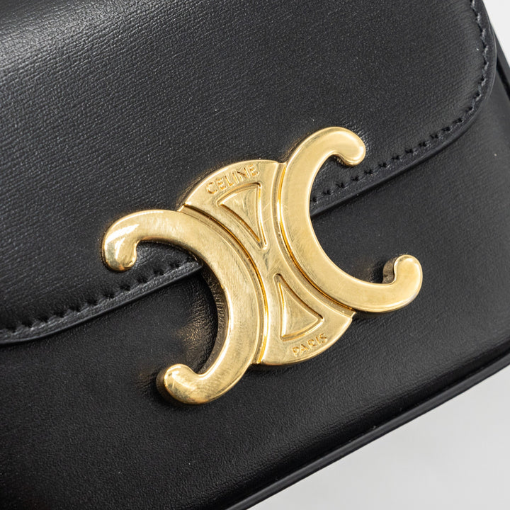 Celine mini Claude shiny calfskin black