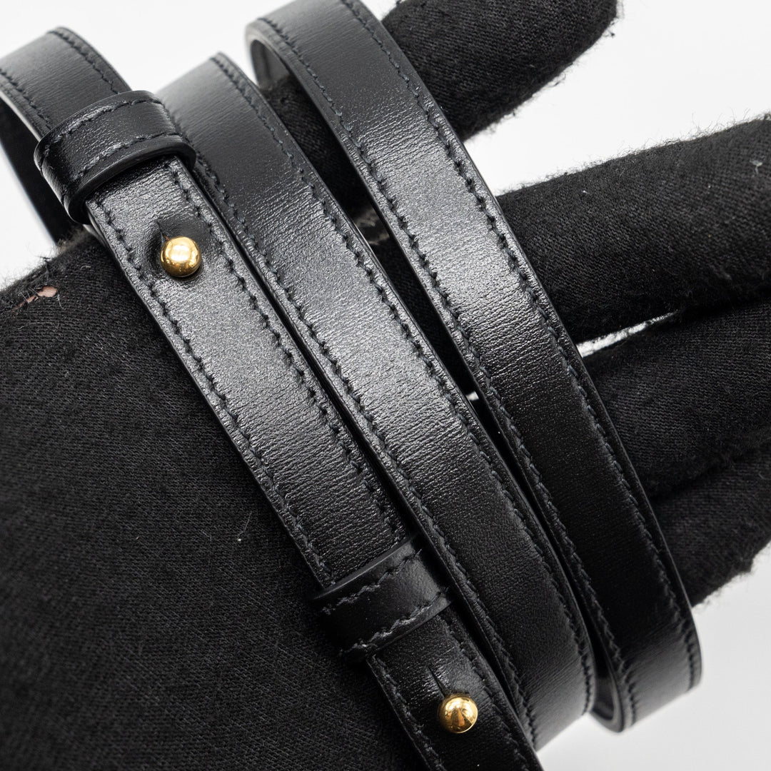 Celine mini Claude shiny calfskin black