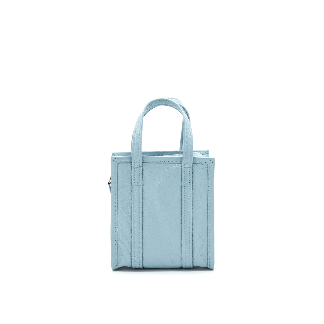 Top Quality Balenciaga Bazar Shopper XXS light Blue