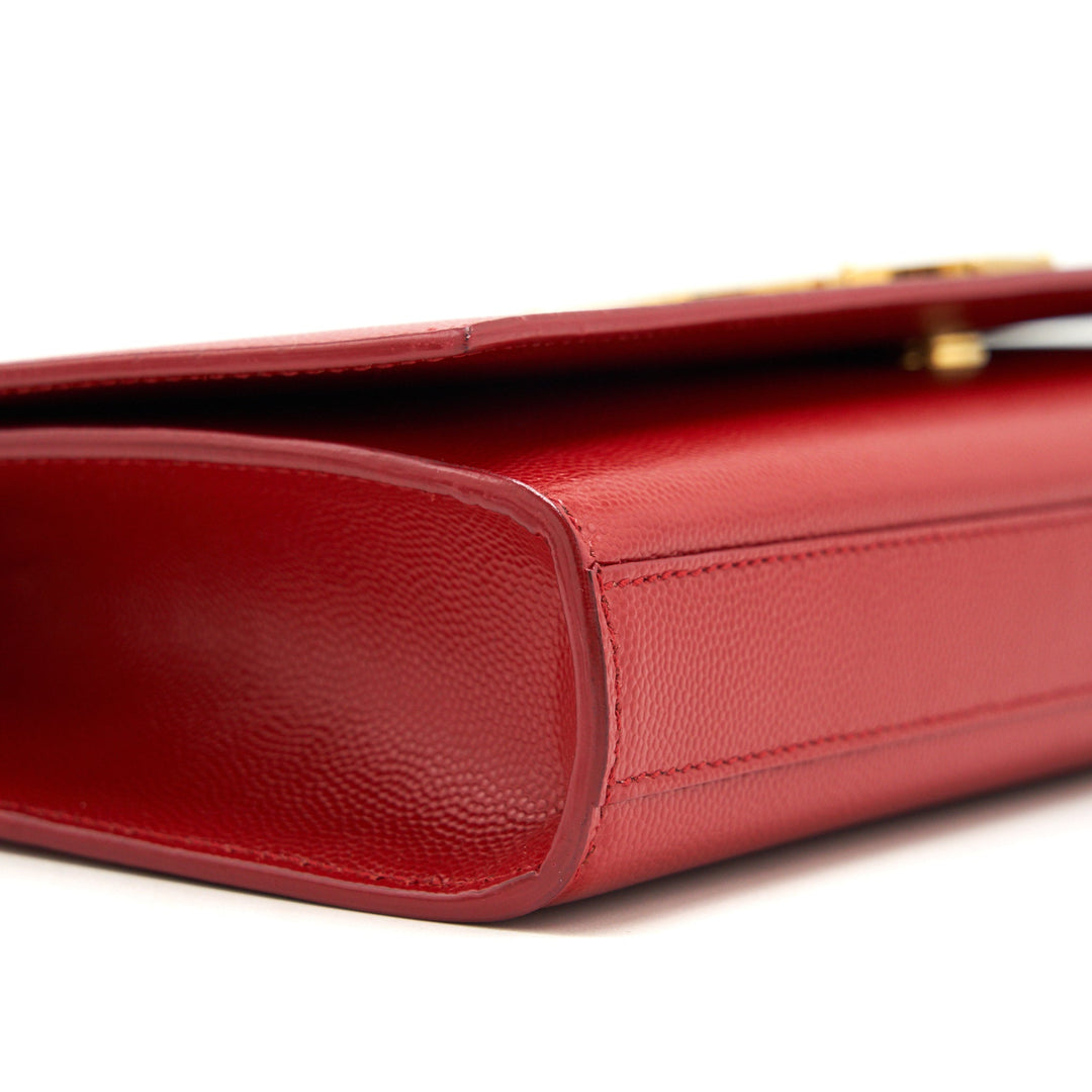 Saint Laurent/YSL Clutch Caviar Red GHW