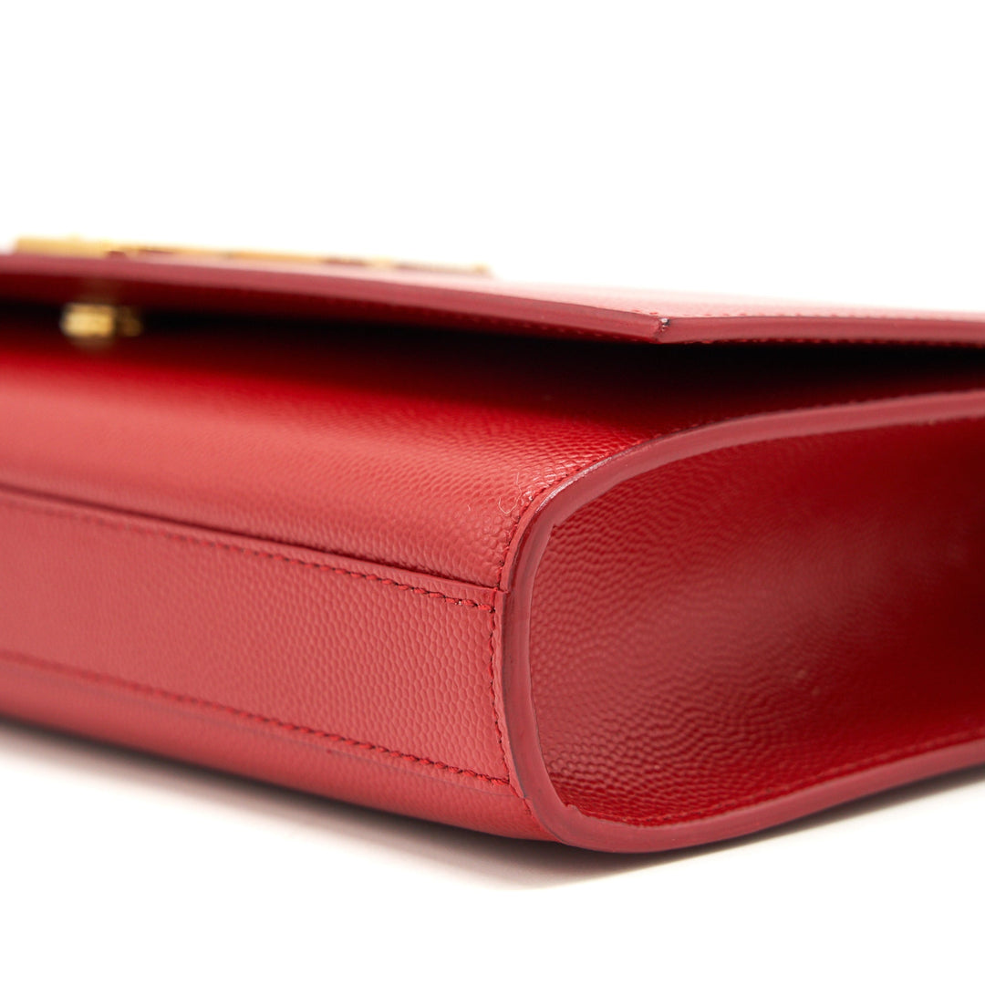 Saint Laurent/YSL Clutch Caviar Red GHW