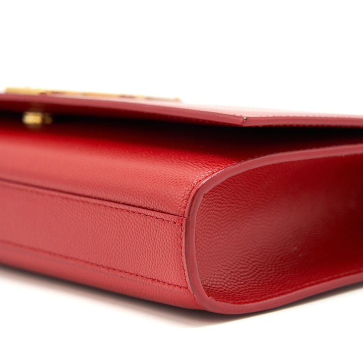 Saint Laurent/YSL Clutch Caviar Red GHW