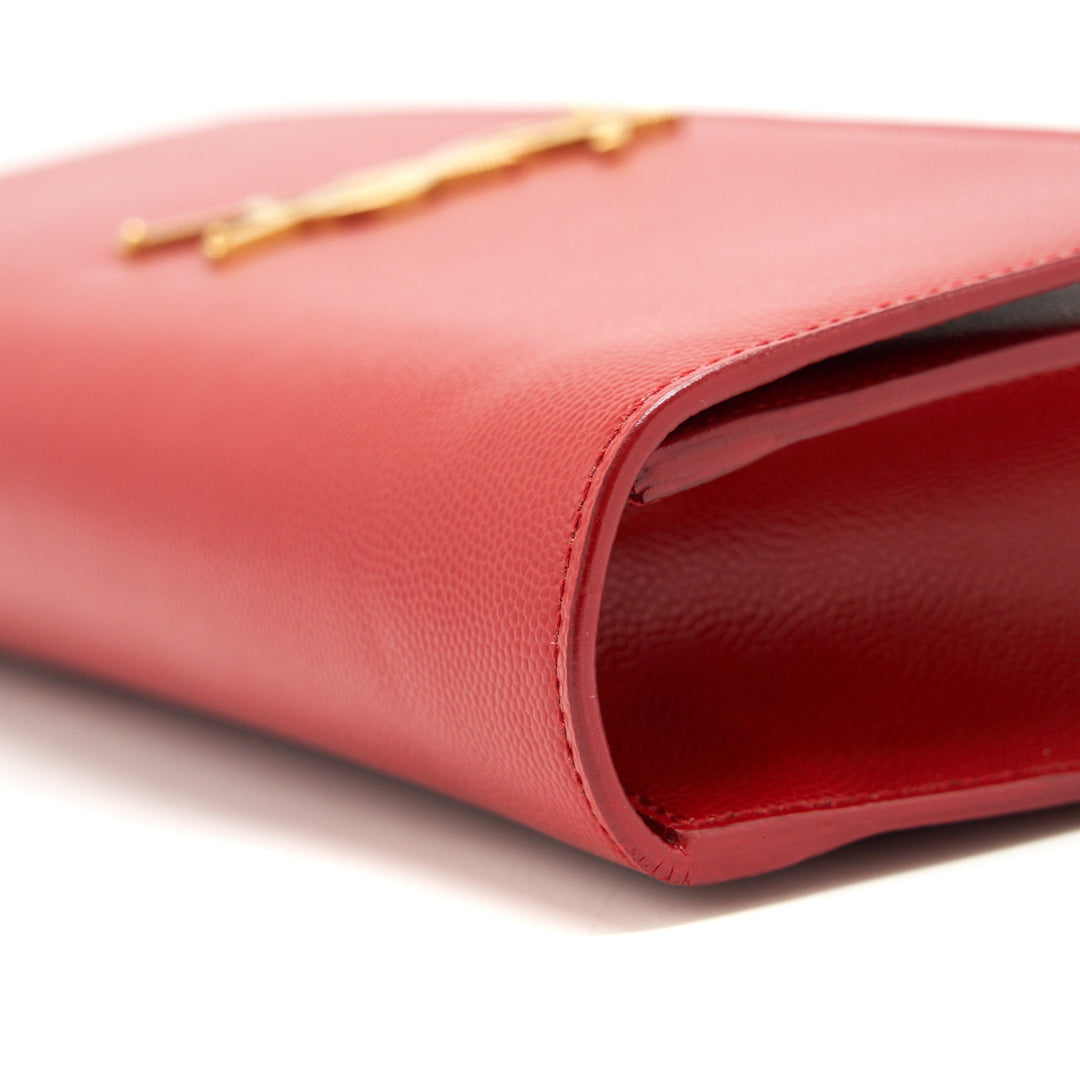 Saint Laurent/YSL Clutch Caviar Red GHW