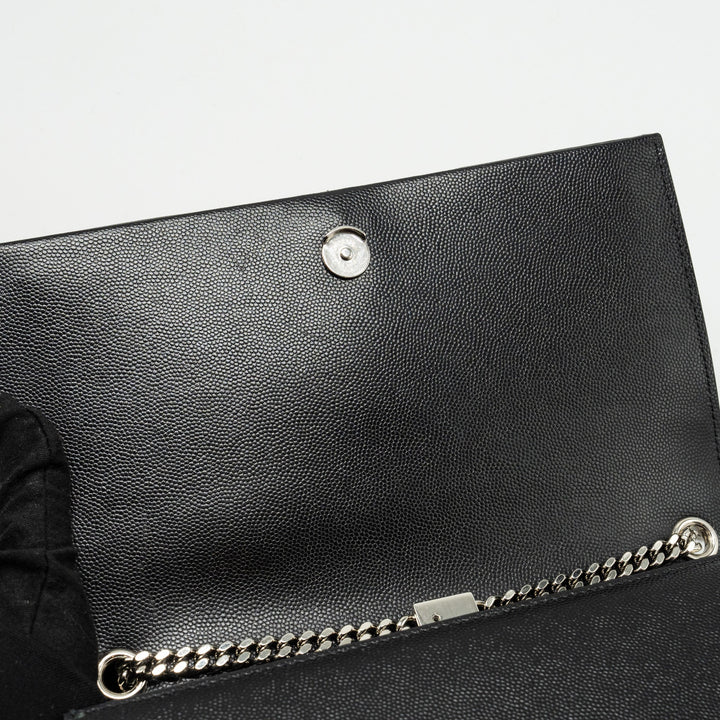 SAINT LAURENT /YSL Kate Medium Chain Bag With Tassel Calfskin Black SHW