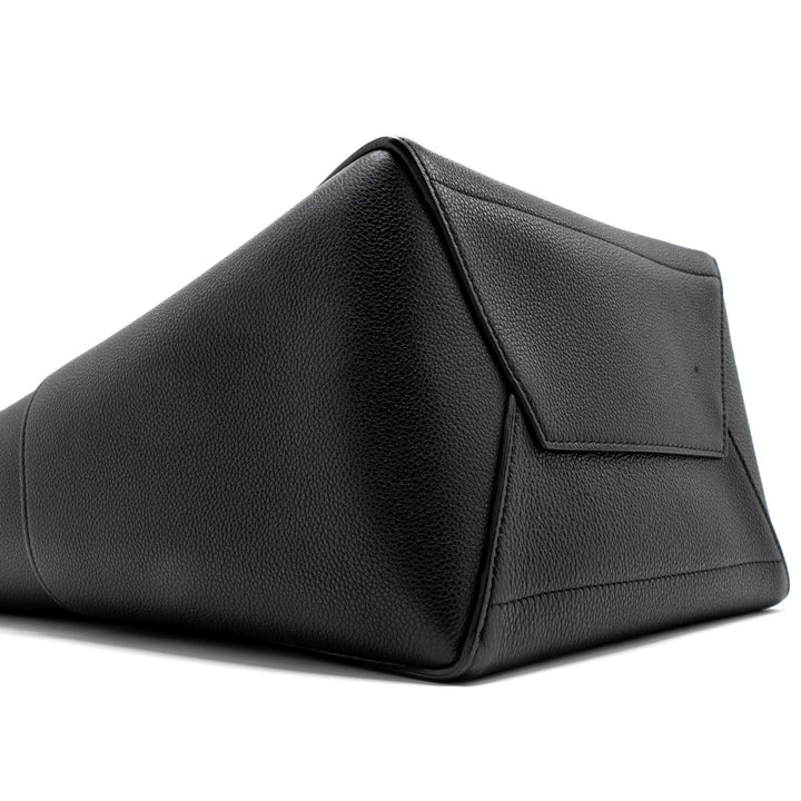 Celine Sangle Bucket Bag Grained Calfskin Black