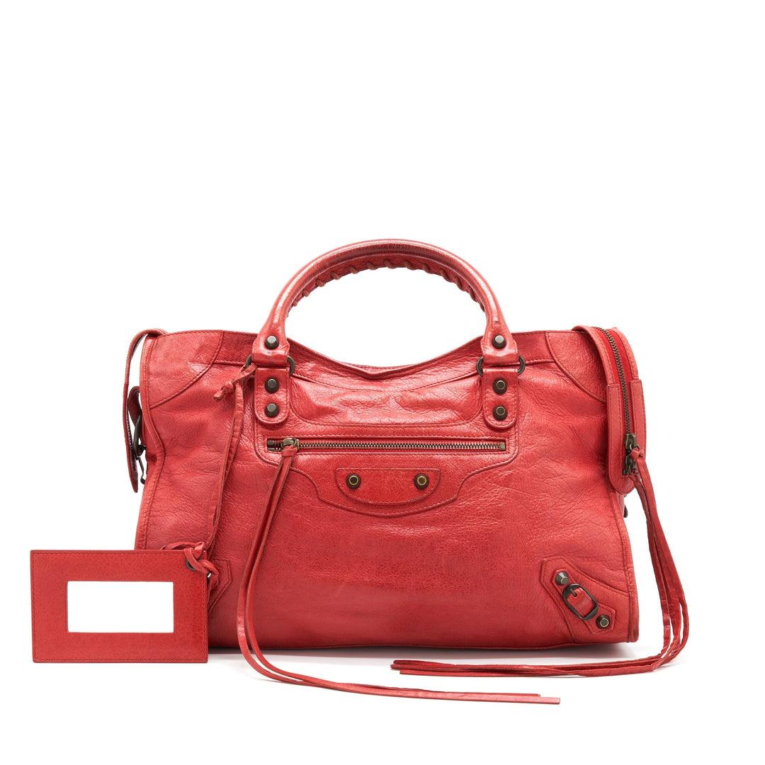 Top Quality Balenciaga CLASSIC CITY BAG RED