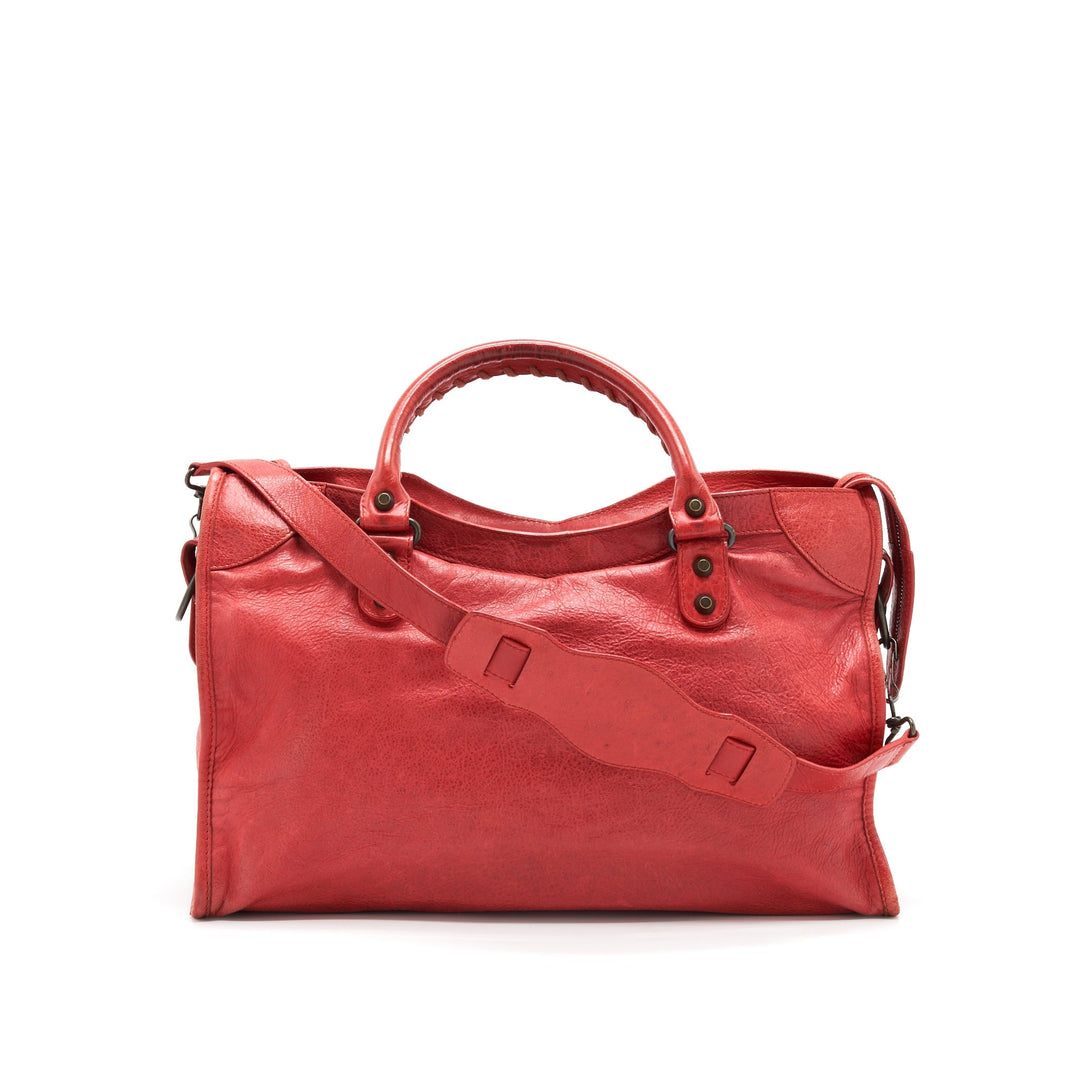 Top Quality Balenciaga CLASSIC CITY BAG RED