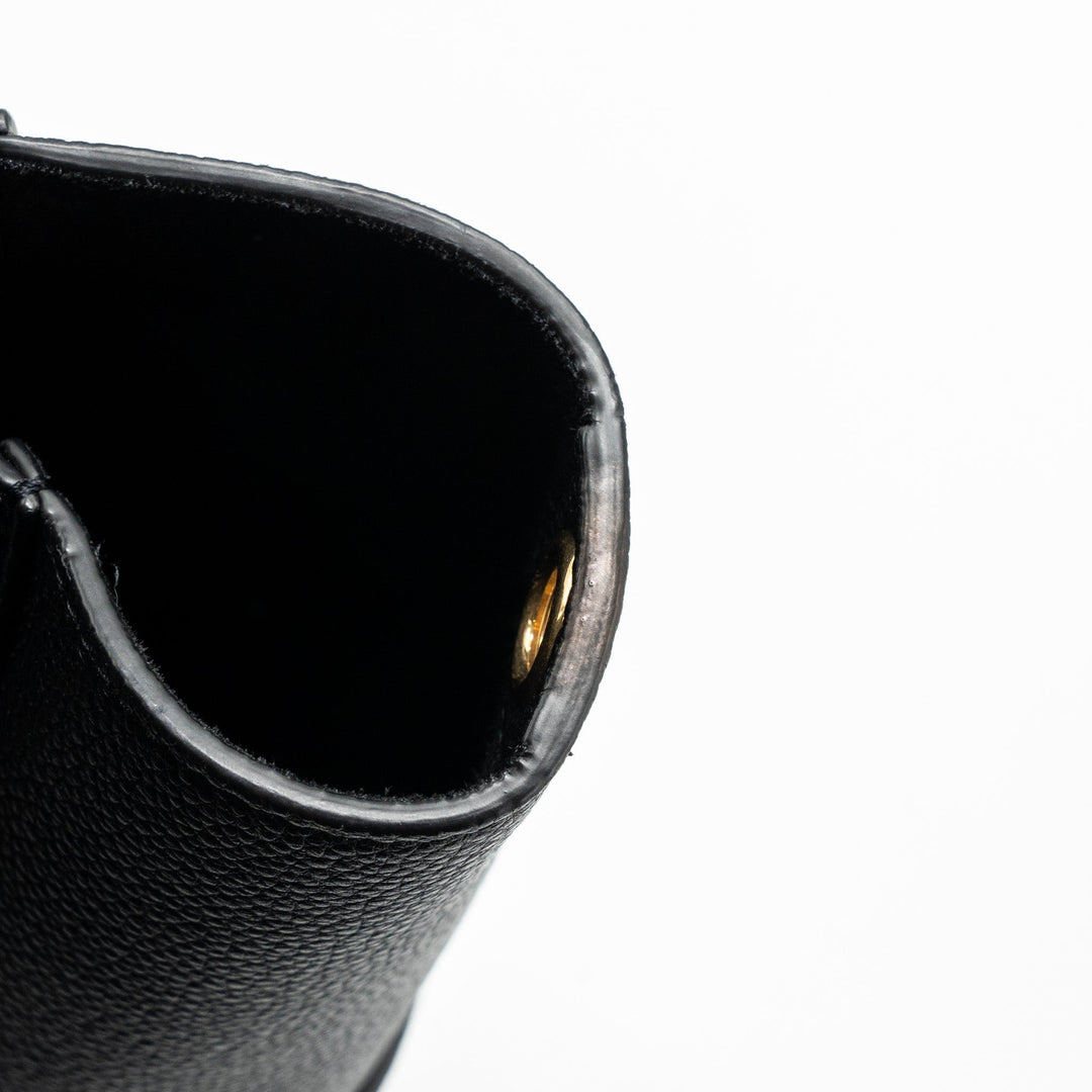 Celine Sangle Bucket Bag Grained Calfskin Black