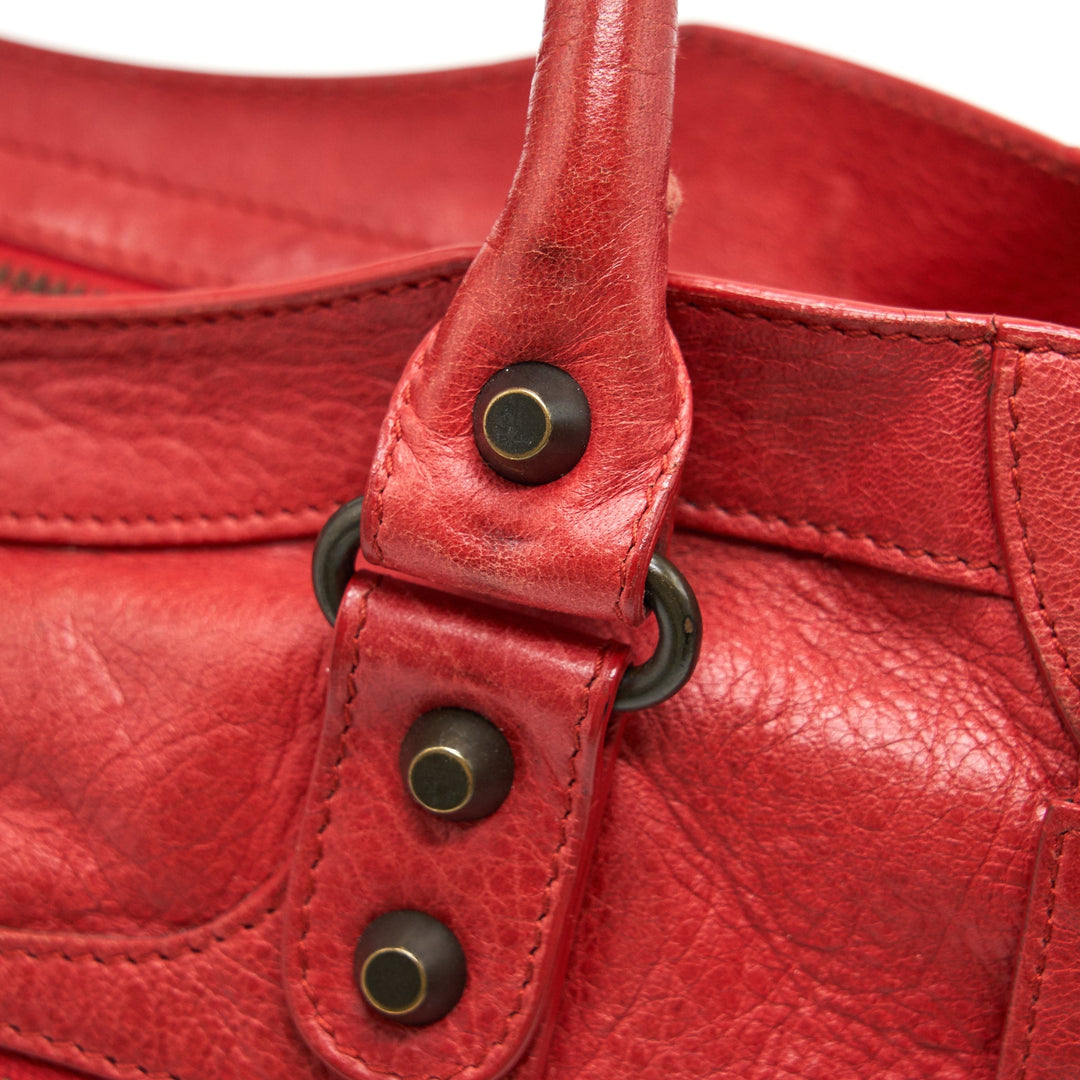 Top Quality Balenciaga CLASSIC CITY BAG RED