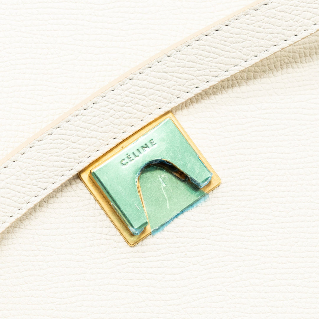 Celine Mini Belt Bag Grained Calfskin White
