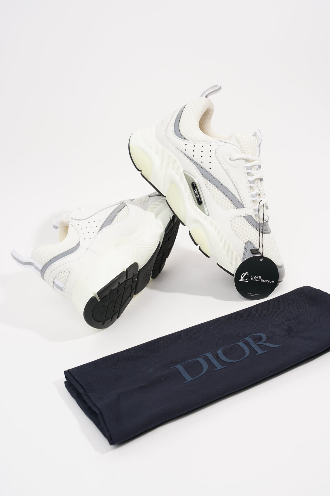 Christian Dior Womens B22 White / Grey EU 39 / UK 6