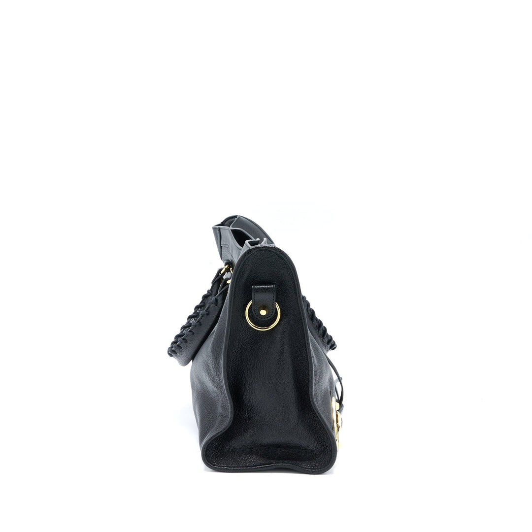 Top Quality Balenciaga Edge City Bag Goatskin Black GHW