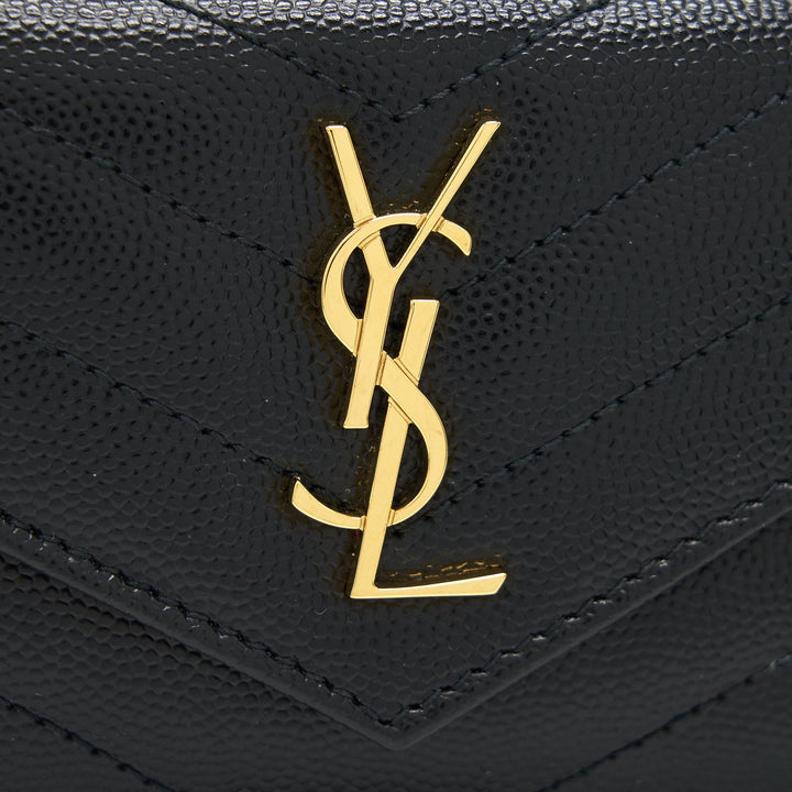 Saint Laurent / YSL Zipped Cardholder in Black