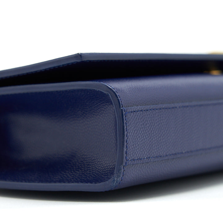 Saint Laurent/ YSL Clutch Caviar Blue GHW
