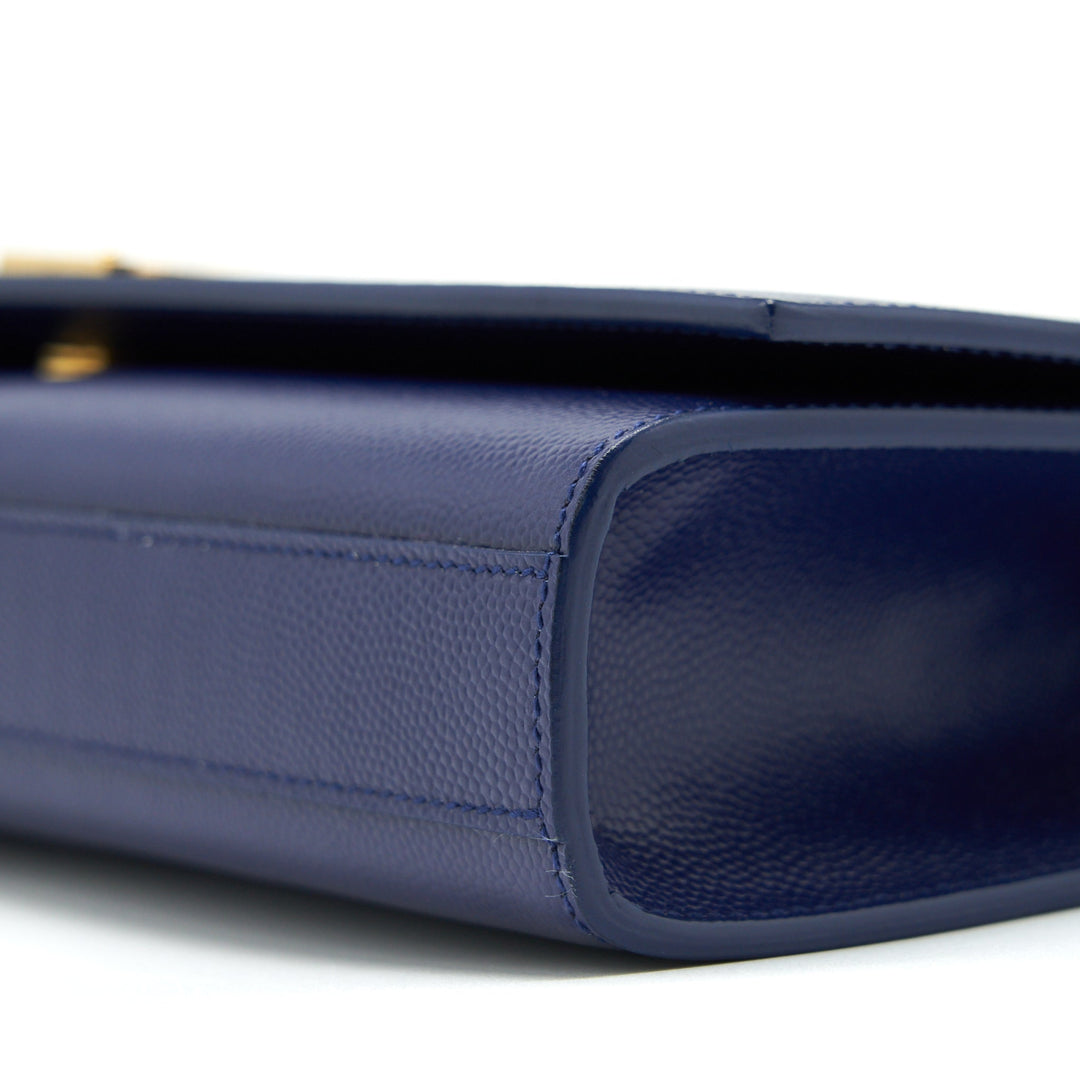 Saint Laurent/ YSL Clutch Caviar Blue GHW