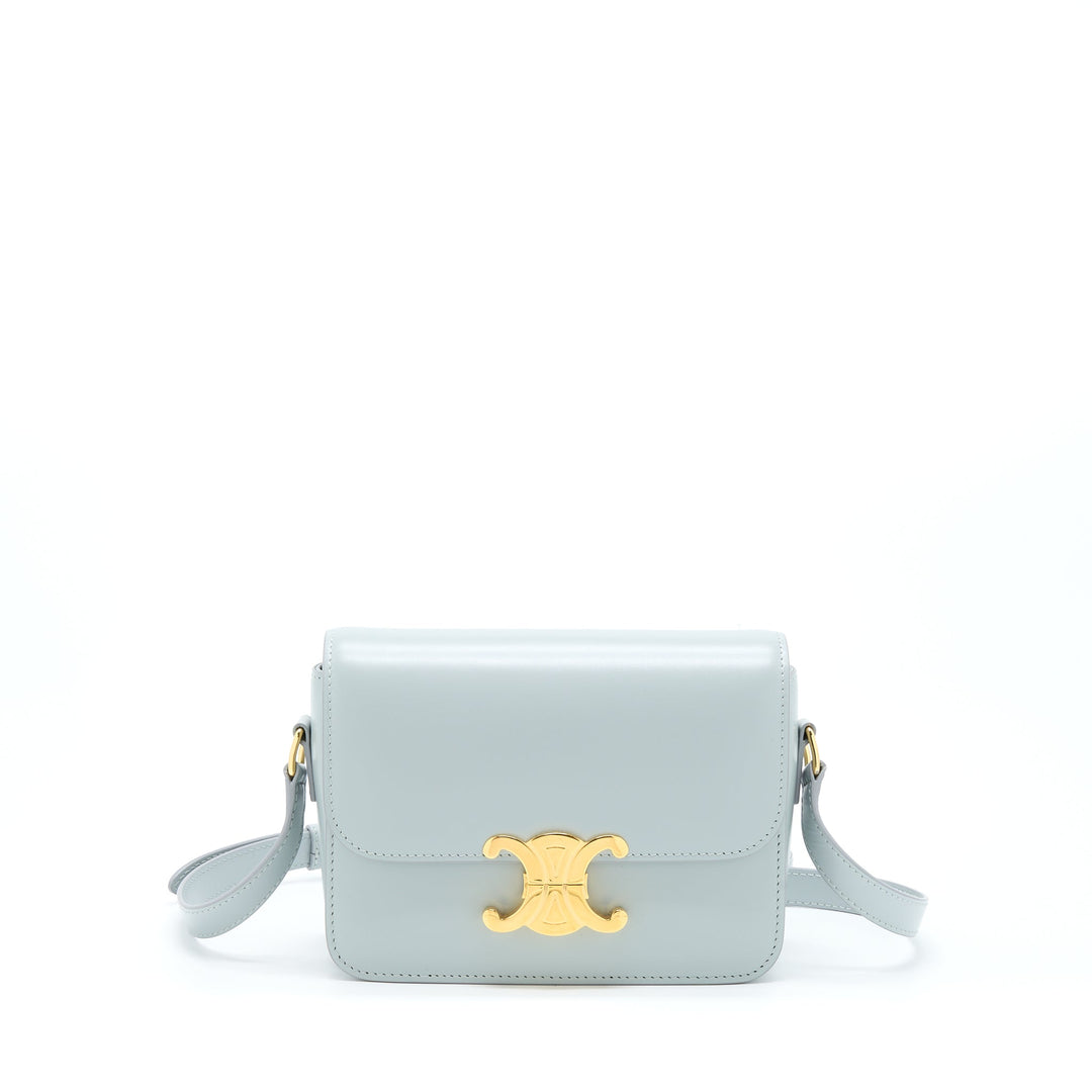 Top Quality Celine Teen Triomphe Bag Calfskin Mineral
