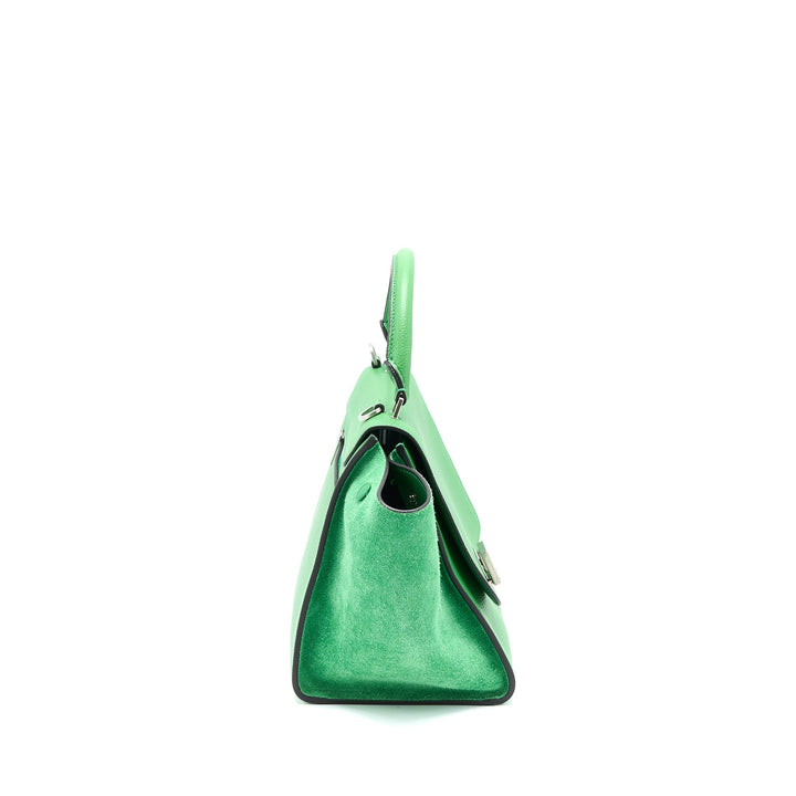 Top Quality Celine Small Trapeze Bag Calfskin/Suede Green