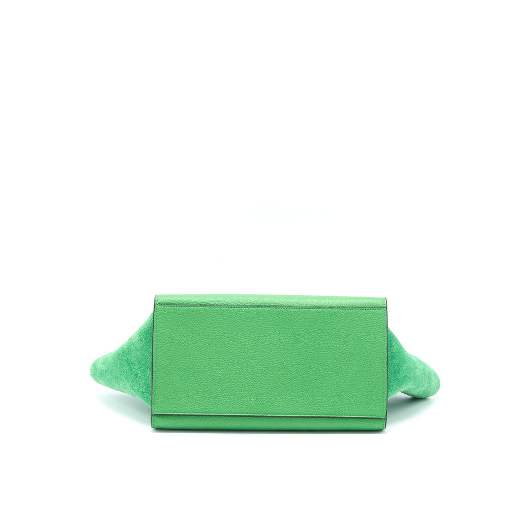 Top Quality Celine Small Trapeze Bag Calfskin/Suede Green