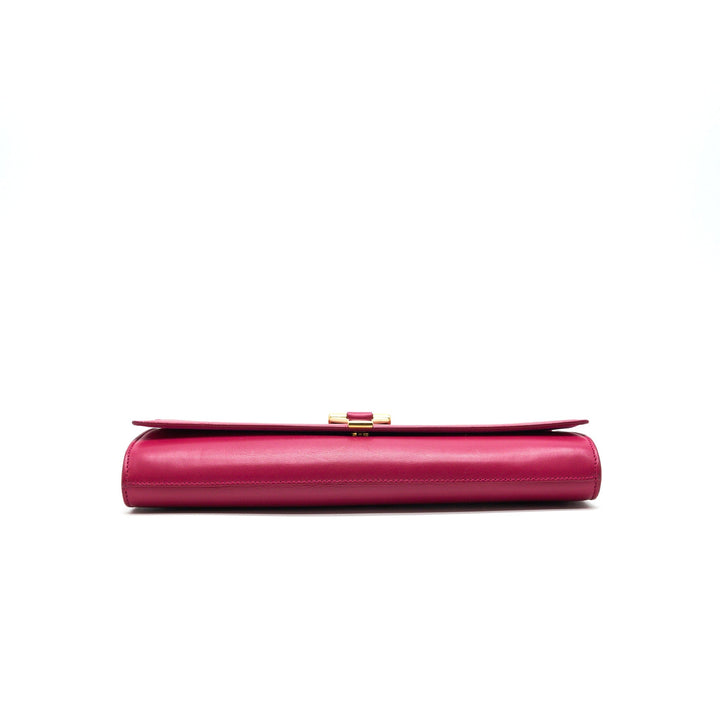 Saint Laurent YSL Clutch in Fuchsia