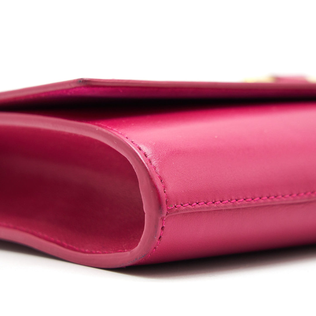 Saint Laurent YSL Clutch in Fuchsia