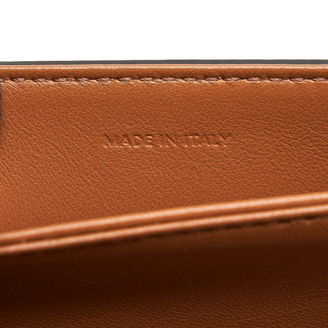 Top Quality Celine Teen Triomphe Bag In Triomphe Canvas And Calfskin Tan
