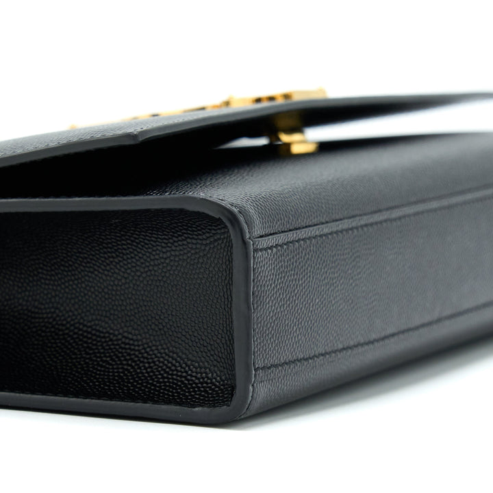 Saint Laurent/ YSL Medium Kate Bag Grained Calfskin Black GHW