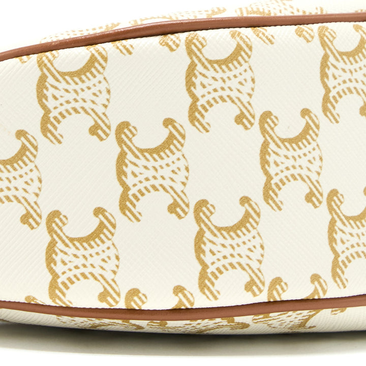 Top Quality Celine Ava Bag In Triomphe Canvas And Calfskin White