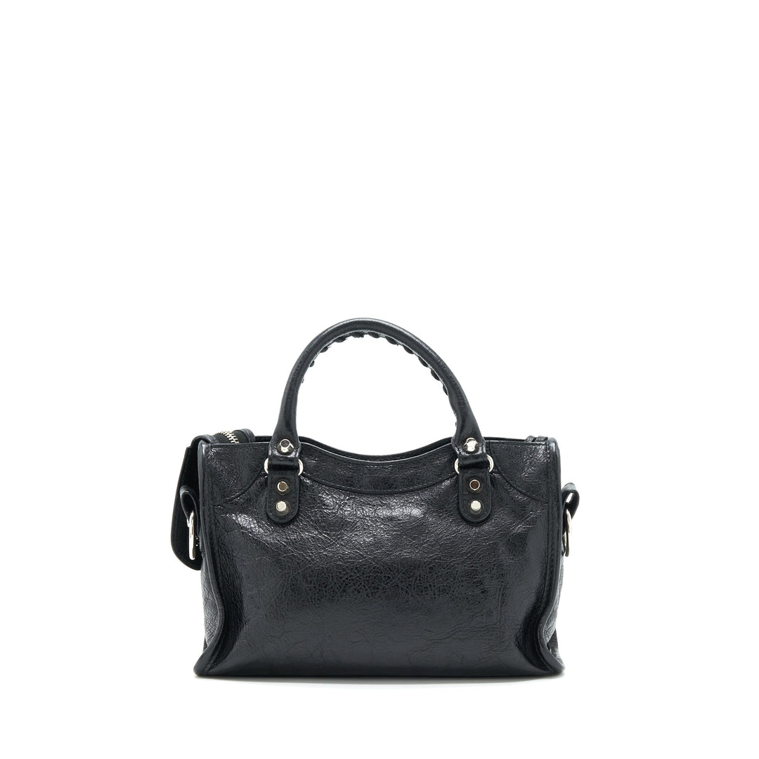 balenciaga Mini City Crossbody Bag Black SHW