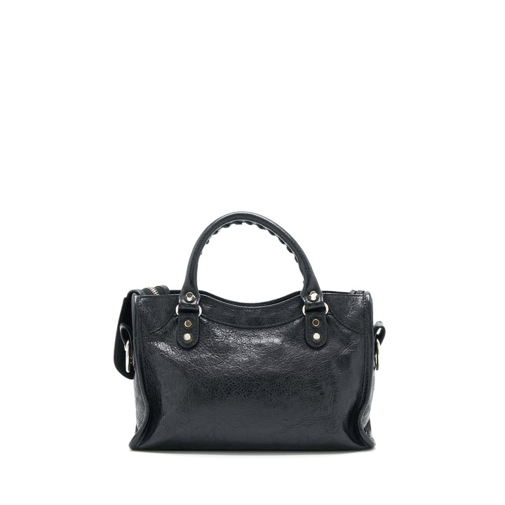 balenciaga Mini City Crossbody Bag Black SHW