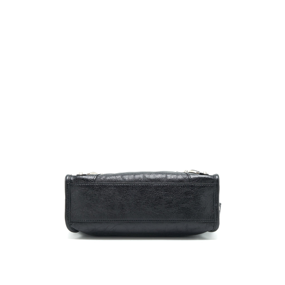 balenciaga Mini City Crossbody Bag Black SHW