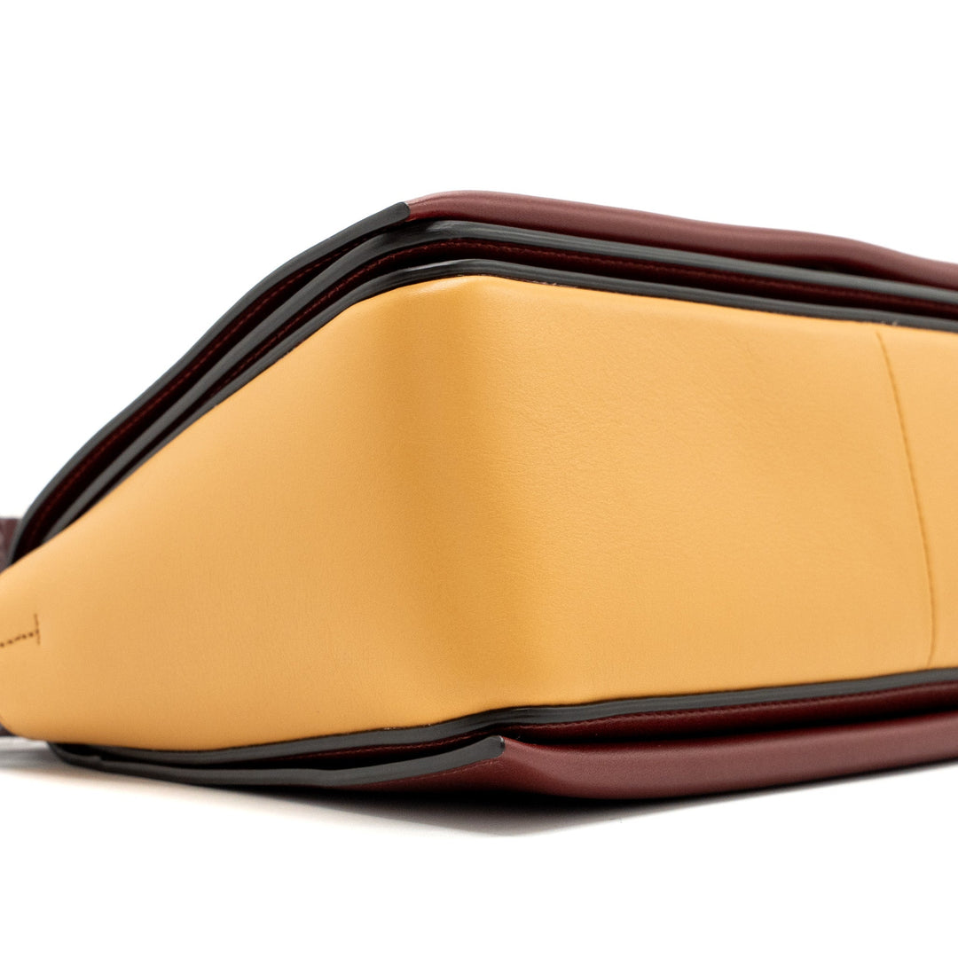 Celine frame bag calfskin ruby / apricot