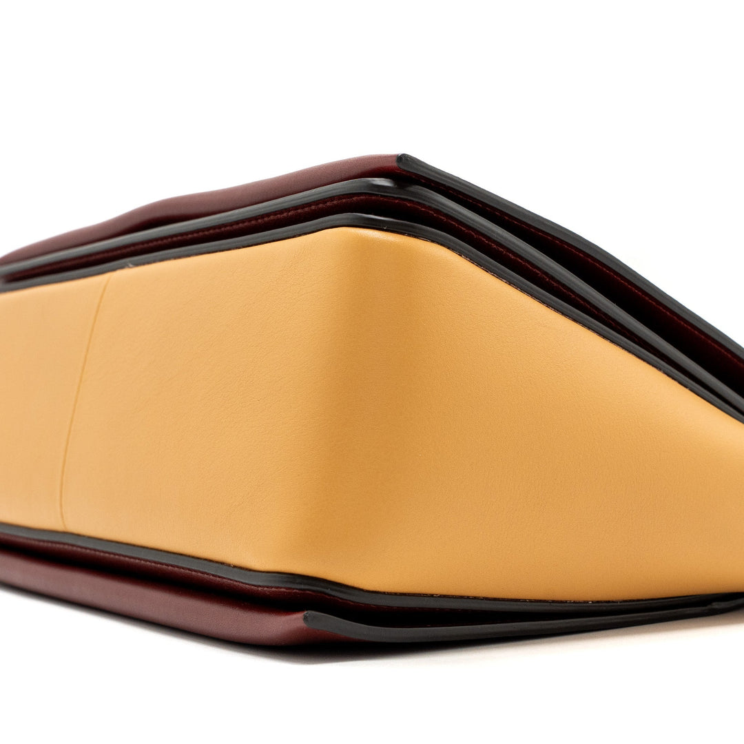 Celine frame bag calfskin ruby / apricot