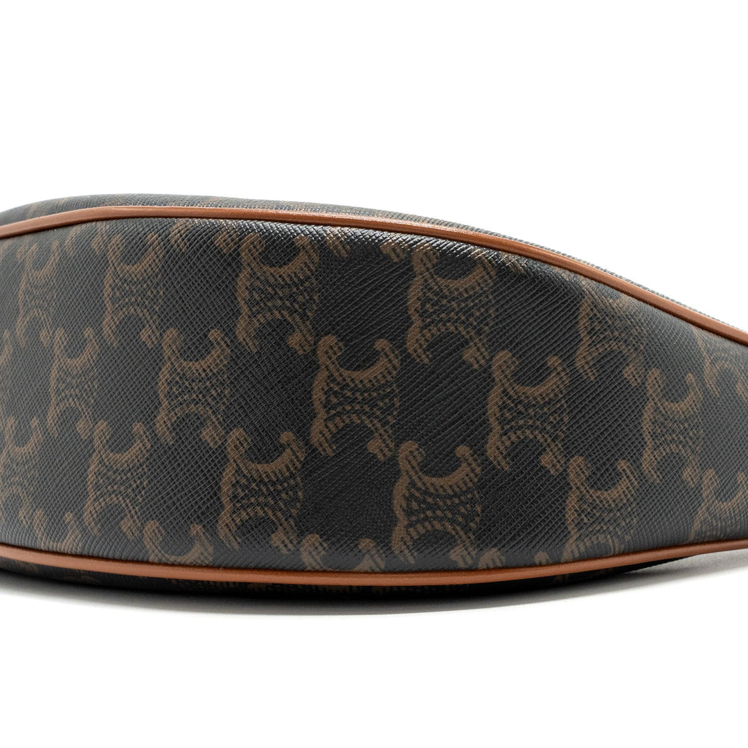 Celine Ava bag triomphe canvas / calfskin brown