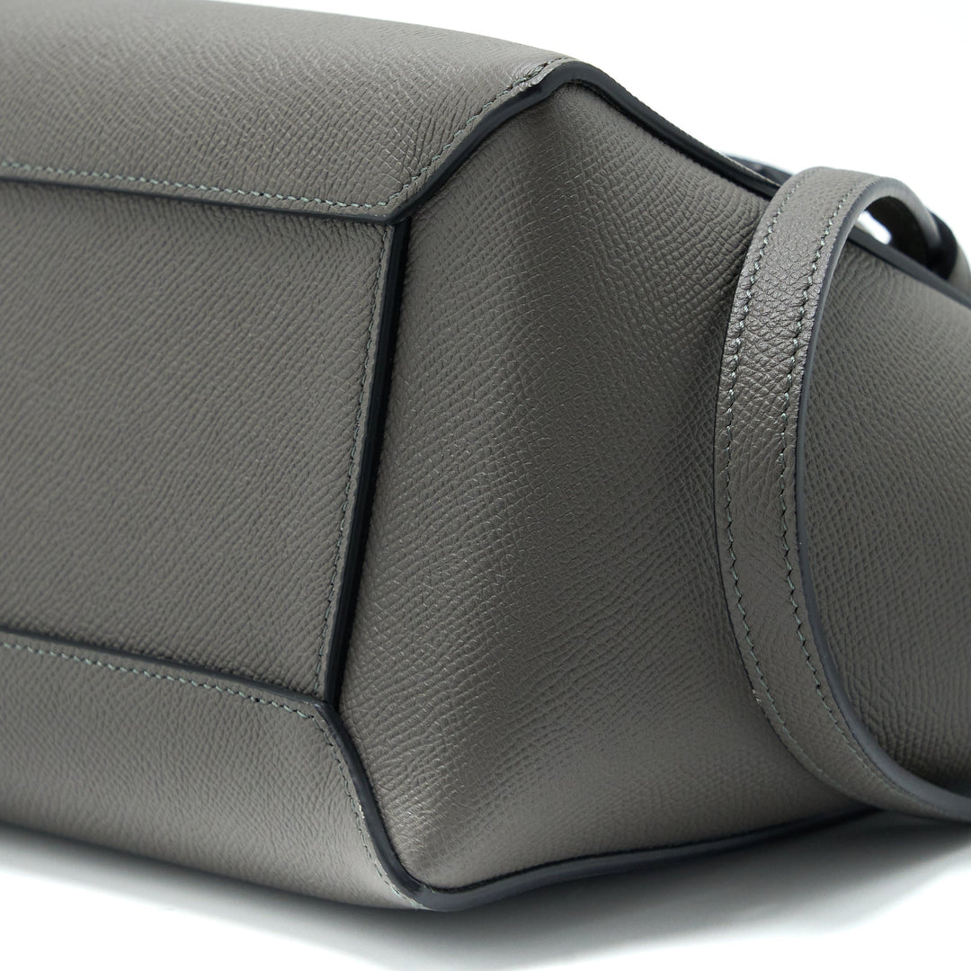 Celine Micro Belt Bag Grained Calfskin Grey