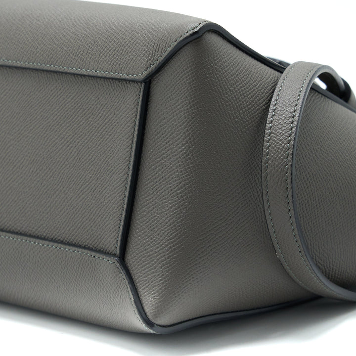Celine Micro Belt Bag Grained Calfskin Grey