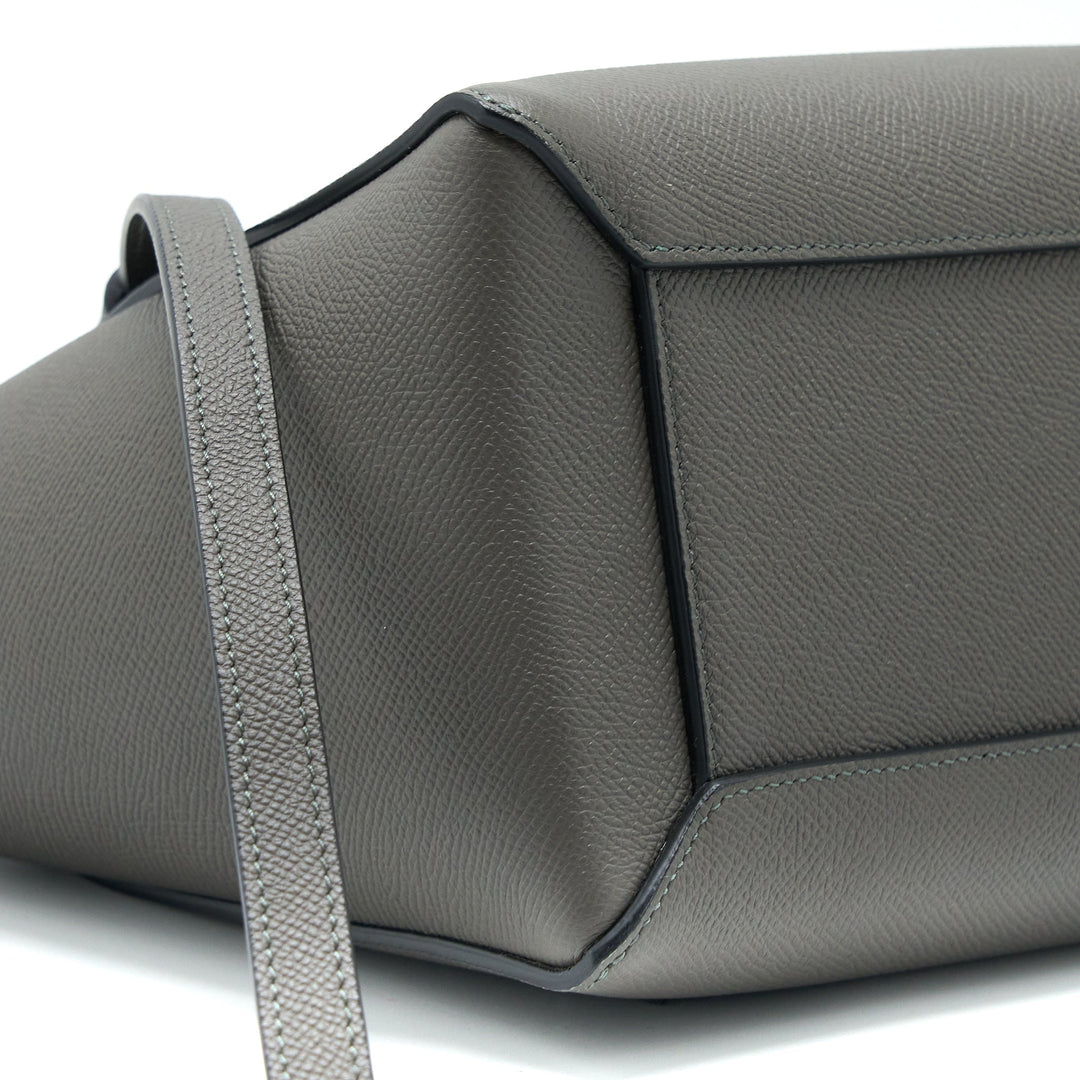 Celine Micro Belt Bag Grained Calfskin Grey