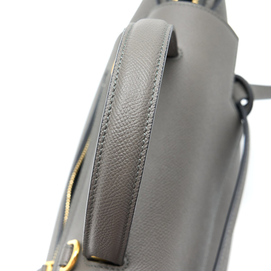 Celine Micro Belt Bag Grained Calfskin Grey